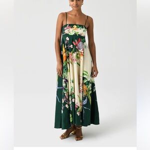 Alemais Aggie linen maxi dress size 8